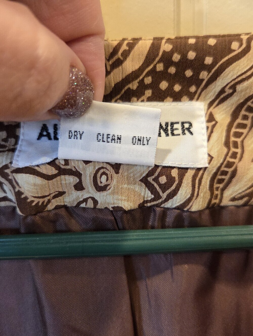 NWT Alfred Dunner Brown Floral Paisley Textured Lightweight Blazer Plus Size 18 - Picture 7 of 13